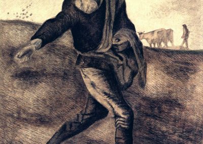 A Sower (After Millet) 1881 Darı Ekimi