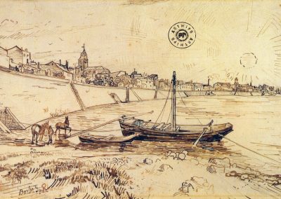 Bank of the Rhone at Arles 1888 Arles Rhone Bankası