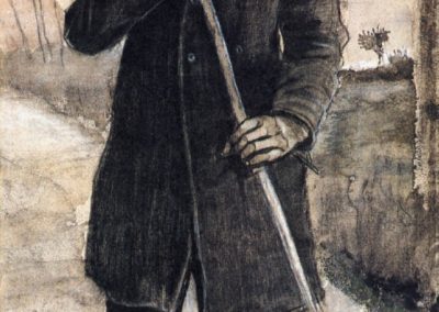 A Man with a Broom 1881 Adam ve Süpürge