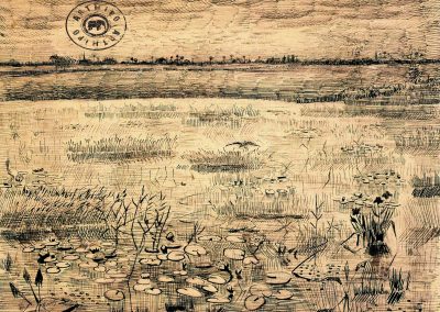 A Marsh with Water Lillies 1881 Bataklık Ve Nilüferler