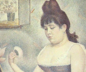 Georges Seurat Jeune Femme Se Poudrant tablosu