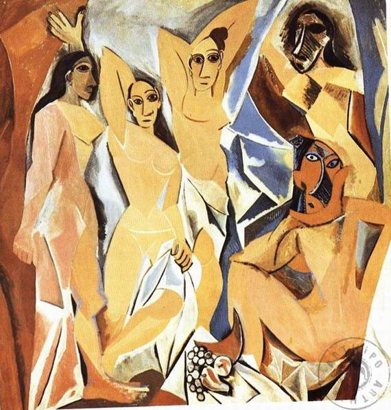 sanatta deformasyon picasso avignonlu kızlar