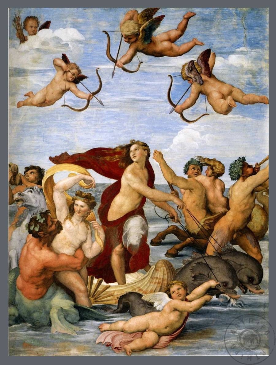 Ressam Raphael eserleri Triumph Of The Galatea 