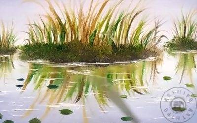 Yağlı Boya Göl Resmi Nasıl Çizilir, Yağlıboya Göl Yapımı