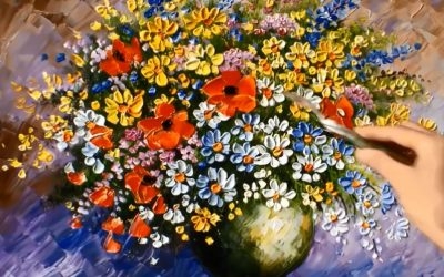 Acrylic Paint Flower Drawing How to Make Acrylic Paintings