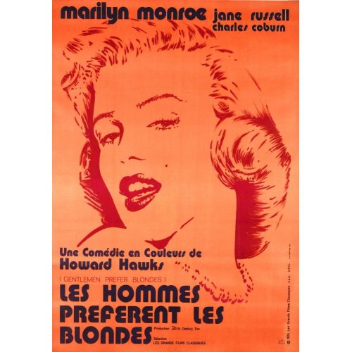 Marilyn Monroe Bazıları Sarışın Sever Poster Marilyn Monroe Bazıları Sarışın Sever Poster