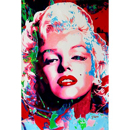 Marilyn Monroe Pempe Potre, Posteri, Kanvas Tablo Marilyn Monroe Pembe Portre, zamanın en ikonik film yıldızlarından birini