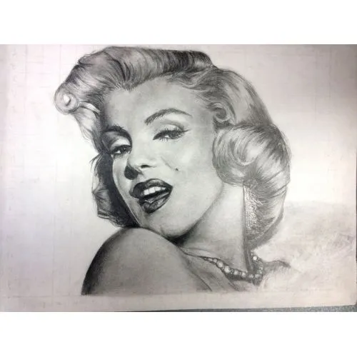 Marilyn Monroe Potre 19 Marilyn Monroe Potre 19, ünlü aktris Marilyn Monroenun çekilmiş etkileyici bir portresini