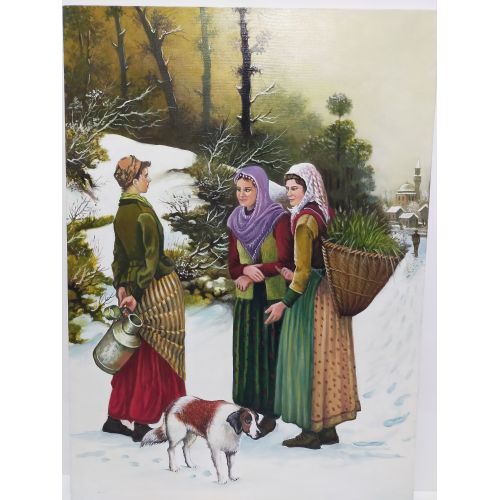 Yaşam 2, Nesimi Pınarbaşı Yaşam 2 tuval üzerine yağlıboya çerçevesiz reprodüksiyon Reprodüksiyon Tablo Orijinal Tablo