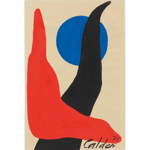 Alexander Calder, Red Boomerang Blue Orb
