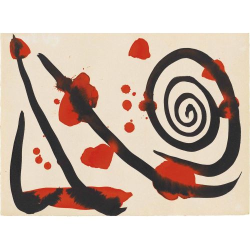 Alexander Calder, Spiral And Red Stains Alexander Calder, Spiral And Red Stains
