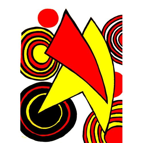 Alexander Calder, The Triangles Et Spirale Alexander Calder, The Triangles Et Spirale