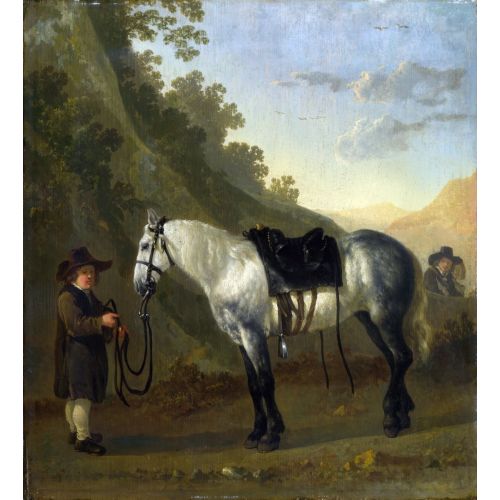 Abraham Van Calraet, Gri Atı Tutan Bir Çocuk