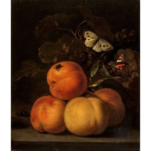 Abraham Van Calraet, Şeftali İle Natürmort