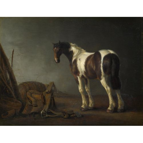 Abraham Van Calraet, Yanında Eyerli Bir At