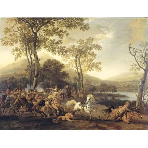 Abraham Van Calraet, Cavalry Fighting Abraham Van Calraet, Cavalry Fighting