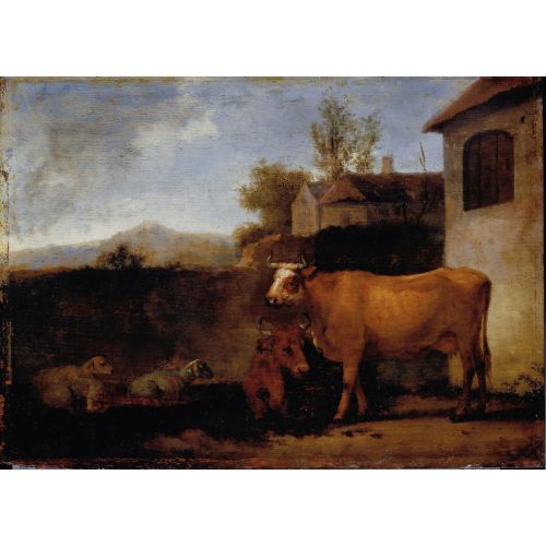 Abraham Van Calraet, İnekler Ve Koyun