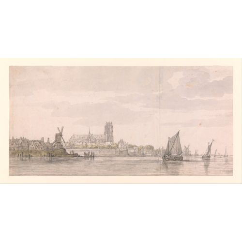 Aelbert Cuyp, View Of The Groote Kerk In Dordrecht From The River Maas Baroque Aelbert Cuyp, View Of The Groote Kerk In Dordrecht From The River Maas Baroque Art Movements Aelbert Cuyp, View of the Groote