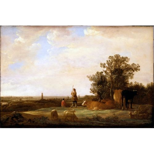 Aelbert Cuyp, Bir Ovada Manzara Aelbert Cuyp, Bir Ovada Manzara