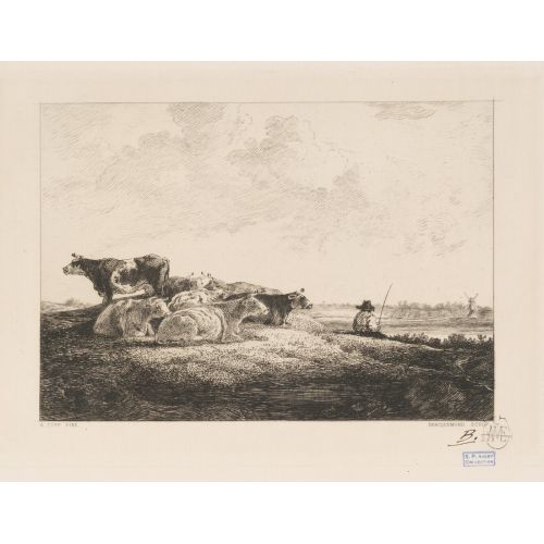 Aelbert Cuyp, Cows By The Waters Edge Aelbert Cuyp, Cows By The Waters Edge