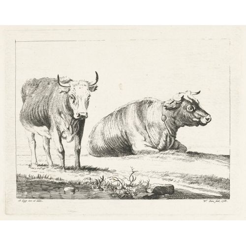 Aelbert Cuyp, Ayakta Ve Yatarken İnek Aelbert Cuyp, Ayakta Ve Yatarken İnek