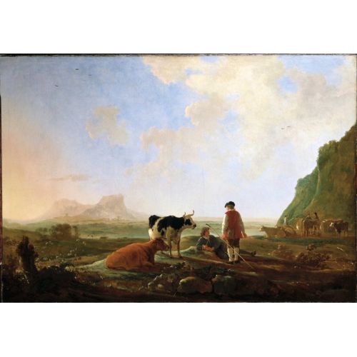 Aelbert Cuyp, Herdsmen With Cows Aelbert Cuyp, Herdsmen With Cows