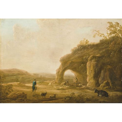 Aelbert Cuyp, An Italianate Landscape With Shepherds By A Grotto Aelbert Cuyp, An Italianate Landscape With Shepherds By A Grotto