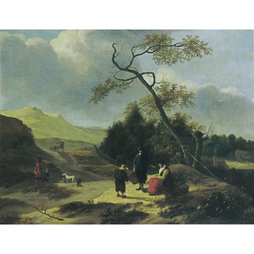 Aelbert Cuyp, Avcılar Ve İstirahat Gezginler İle Jan Baptist Wolfaerts Manzara Aelbert Cuyp, Avcılar Ve İstirahat Gezginler İle Jan Baptist Wolfaerts Manzara