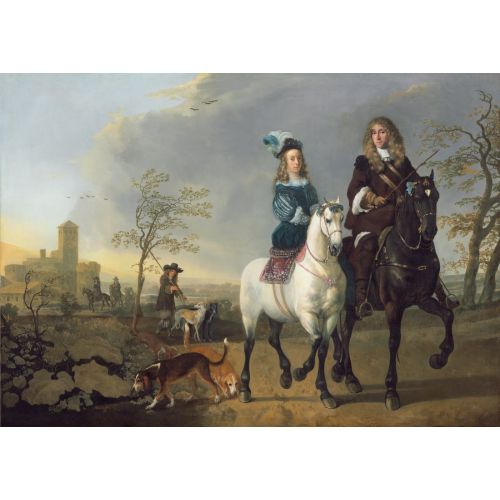 Aelbert Cuyp, Bayan Ve Beyefendi At Sırtında Aelbert Cuyp, Bayan Ve Beyefendi At Sırtında