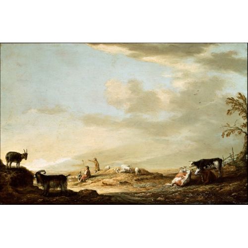 Aelbert Cuyp, Landscape With Cattle And Figures Aelbert Cuyp, Landscape With Cattle And Figures