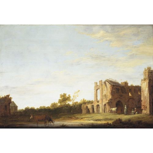 Aelbert Cuyp, Landscape With The Ruins Of Rijnsburg Abbey Aelbert Cuyp, Landscape With The Ruins Of Rijnsburg Abbey