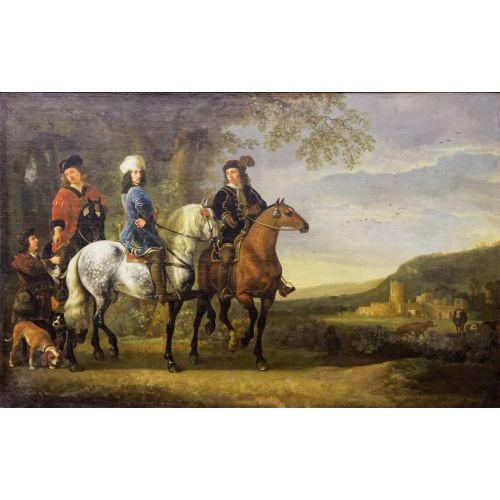Aelbert Cuyp, Üç Atlı İle Manzara Aelbert Cuyp, Üç Atlı İle Manzara