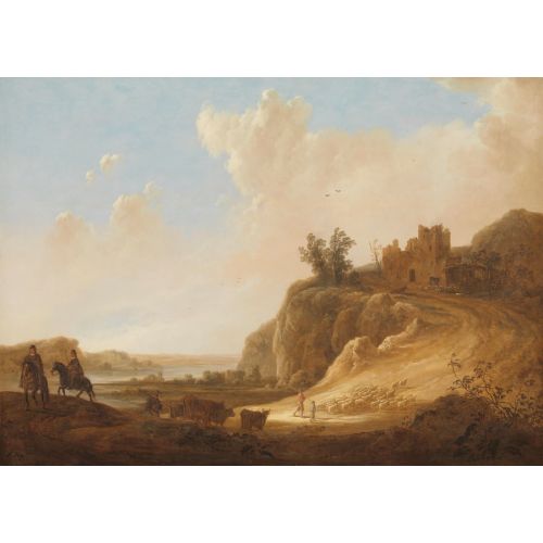 Aelbert Cuyp, Kalıntılar İle Dağlık Manzara Barok Aelbert Cuyp, Kalıntılar İle Dağlık Manzara Barok Sanat Akımları Aelbert Cuyp, Harabelerle Dağlık ManzaraAelbert Cuypin