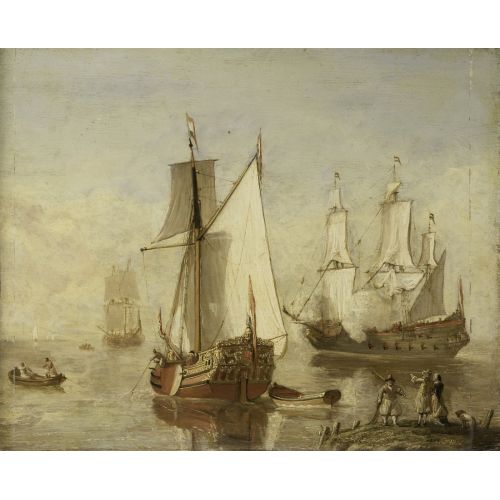 Aelbert Cuyp, Play Yacht And Warship Aelbert Cuyp, Play Yacht And Warship