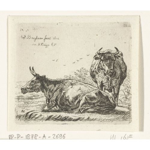Aelbert Cuyp, Reclining And Standing Cow Aelbert Cuyp, Reclining And Standing Cow