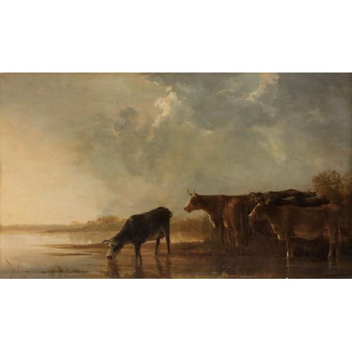 Aelbert Cuyp, River Landscape With Cows