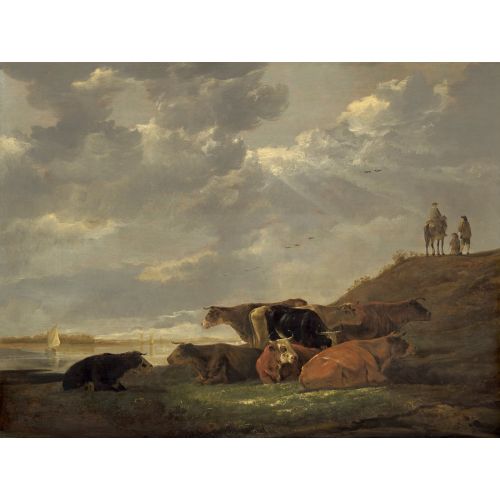 Aelbert Cuyp, Nehir Manzarası İle İnekler