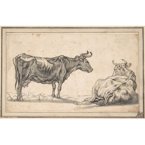 Aelbert Cuyp, Study Of Two Cows