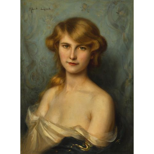 Albert Lynch, A Beautiful Lady With Red Hair