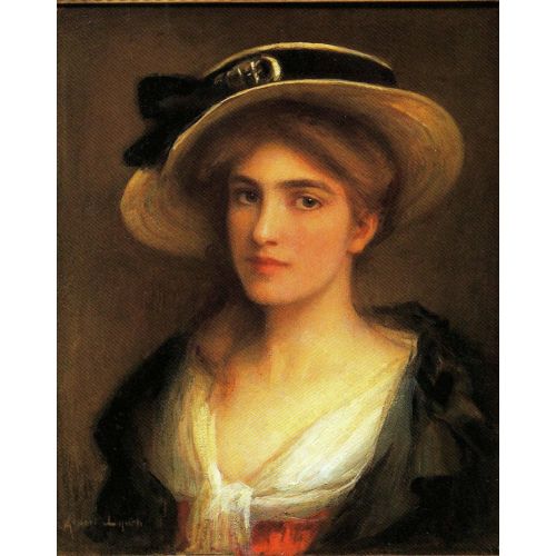 Albert Lynch, Şapkalı Genç Kadın Albert Lynch, Şapkalı Genç Kadın