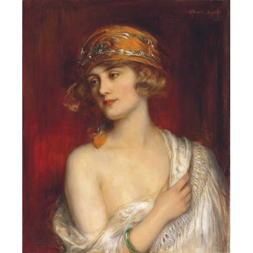 Albert Lynch, Bir Genç Güzel Kız Albert Lynch, Bir Genç Güzel Kız