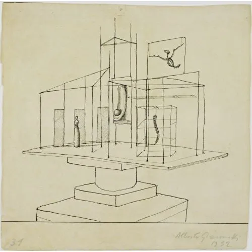 Alberto Giacometti, Study For The Palace Surrealism Alberto Giacometti, Study For The Palace Surrealism Art Movements Alberto Giacometti, Study for The PalaceIn this artwork