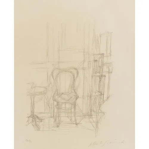 Alberto Giacometti, Chaise Et Gueridon
