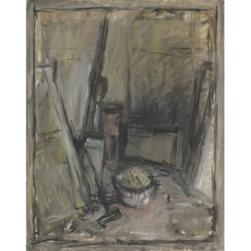 Alberto Giacometti, Coin D'atelier Avec Poele Et Balai