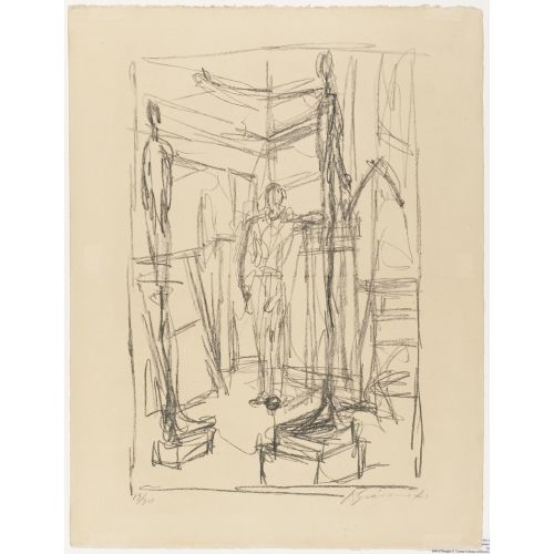 Alberto Giacometti, Figure In The Studio