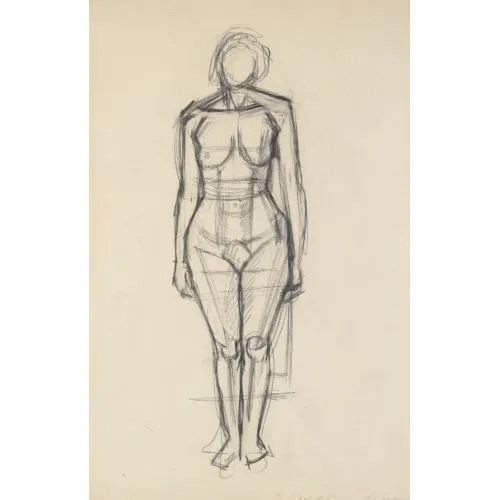 Alberto Giacometti, Çıplak Ayakta Sürrealizm Sanat Akımları Alberto Giacometti, Nu deboutAlberto Giacometti tarafından