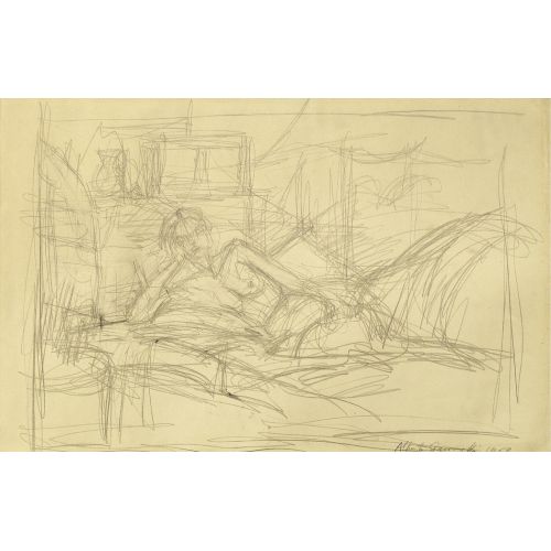 Alberto Giacometti, Nu Etendu Dans Un Lit