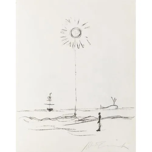 Alberto Giacometti, Uyuyan Elma Sürrealizm Sanat Akımları Alberto Giacometti, Pomme endormie Alberto Giacometti tarafından