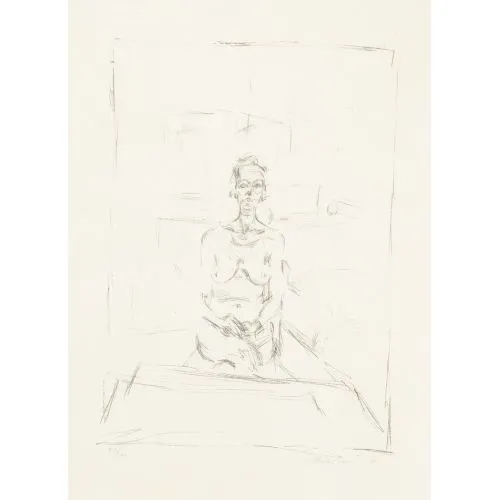 Alberto Giacometti, Oturan Çıplak Sürrealizm Alberto Giacometti, Oturan Çıplak Sürrealizm Sanat Akımları Alberto Giacometti, Çıplak OturanÇalışmanın konusu