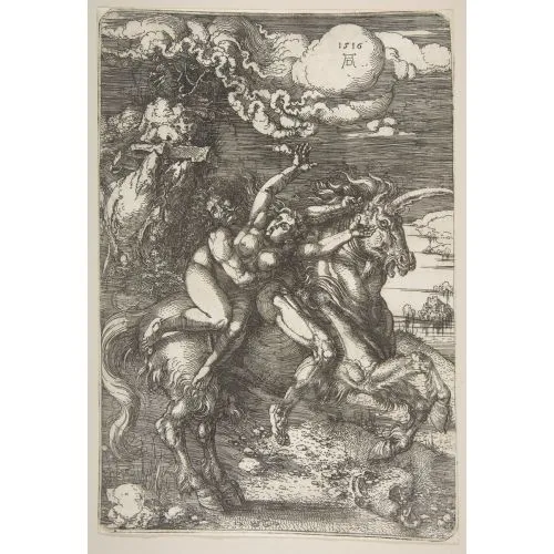 Albrecht Durer, Abduction Of Proserpine On A Unicorn